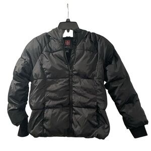 Swiss Tech Boy’s Black Winter Puffer Coat Size L (10-12)
